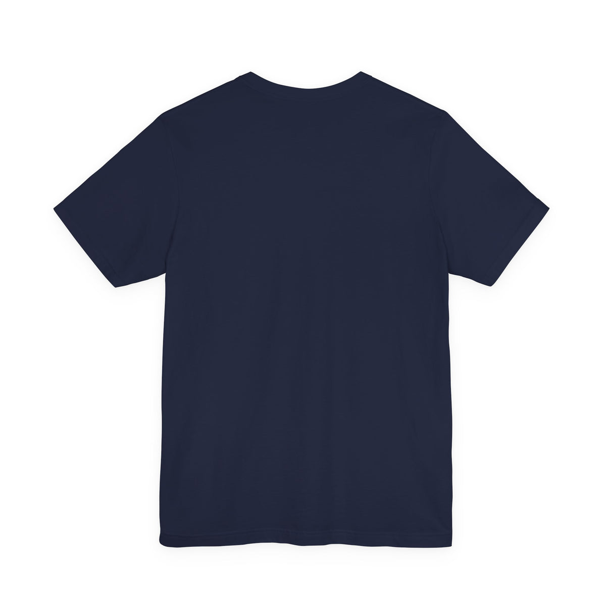 Heart Arrow Graphic Tee — Blue Metallic Love Emblem T-Shirt