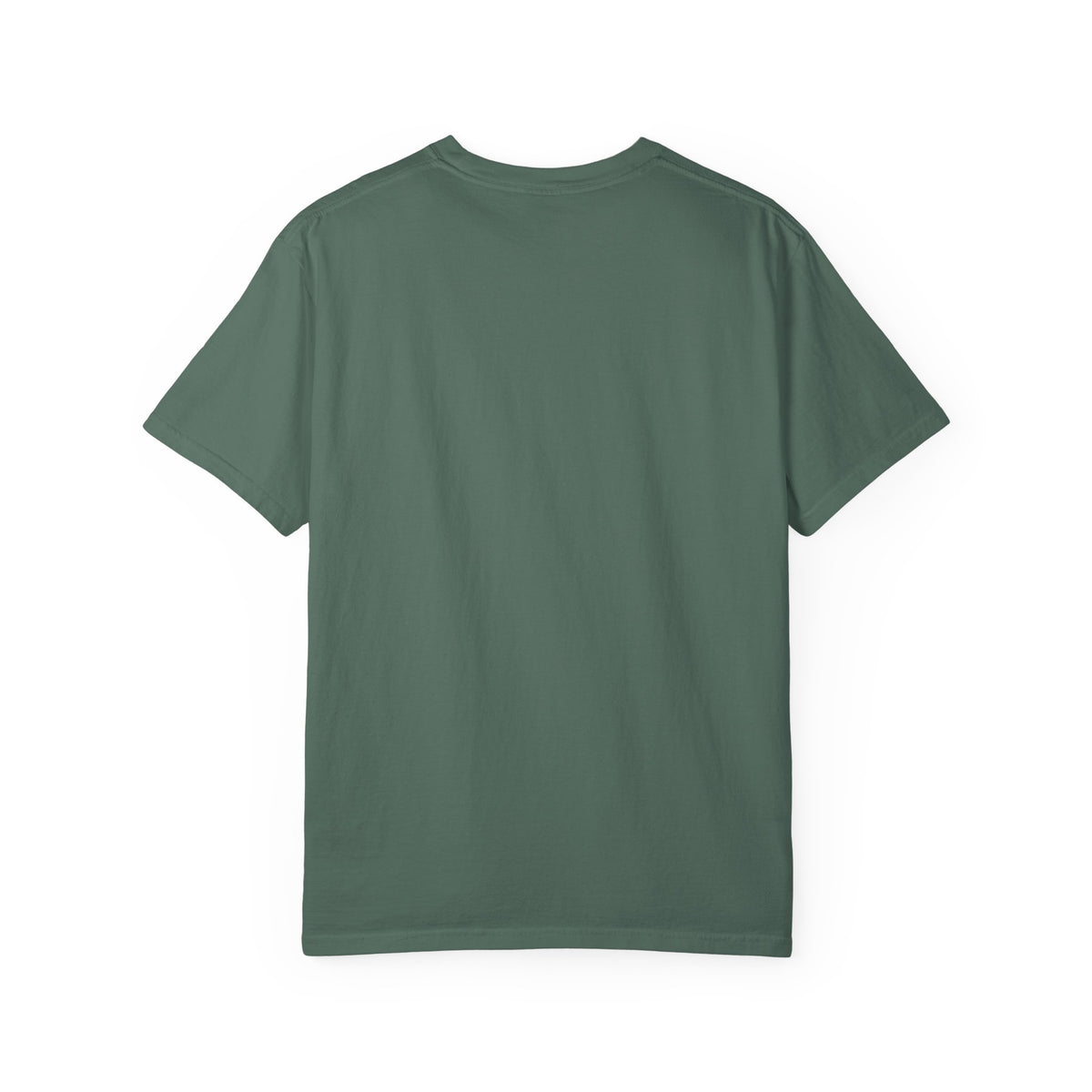 Angel & Devil Heart Graphic T-Shirt — Blue Metallic Script Design