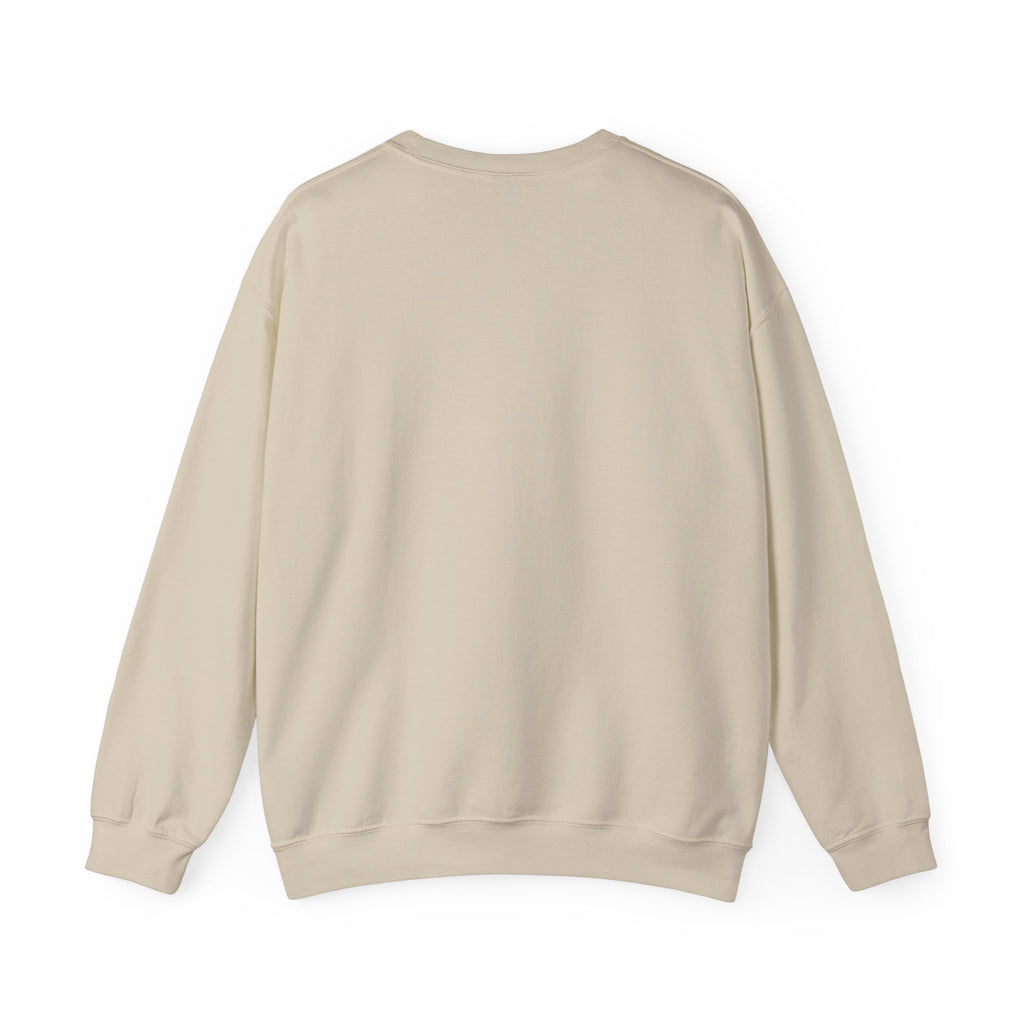Angel & Devil Heart Crewneck Sweatshirt — Blue Metallic Heart Design