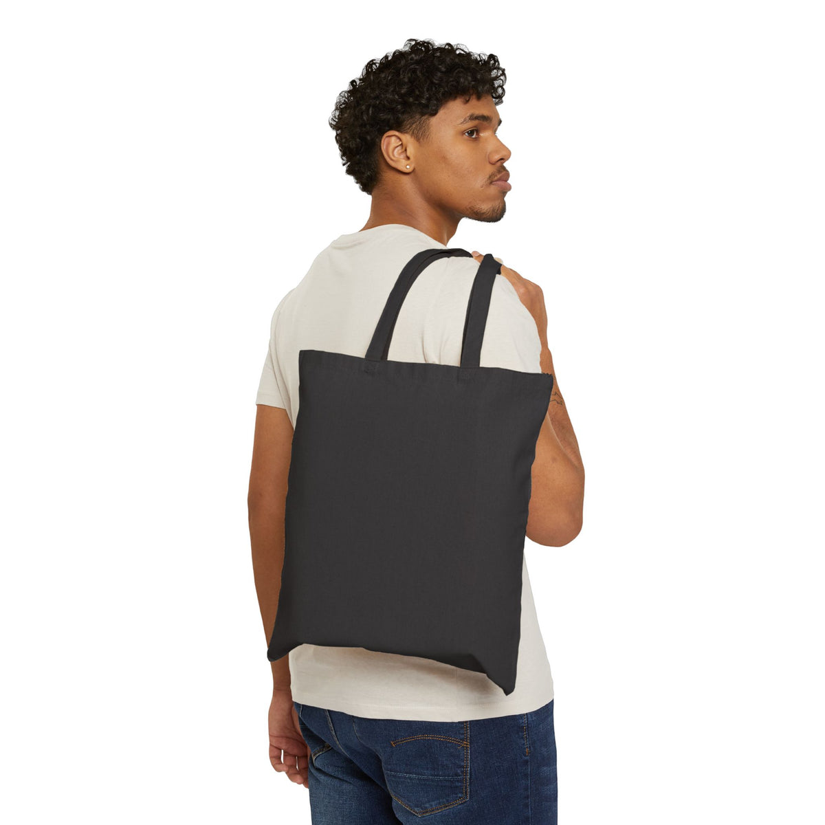 Angel & Devil Heart Tote Bag – Cute Halo Devil Tail Canvas Tote