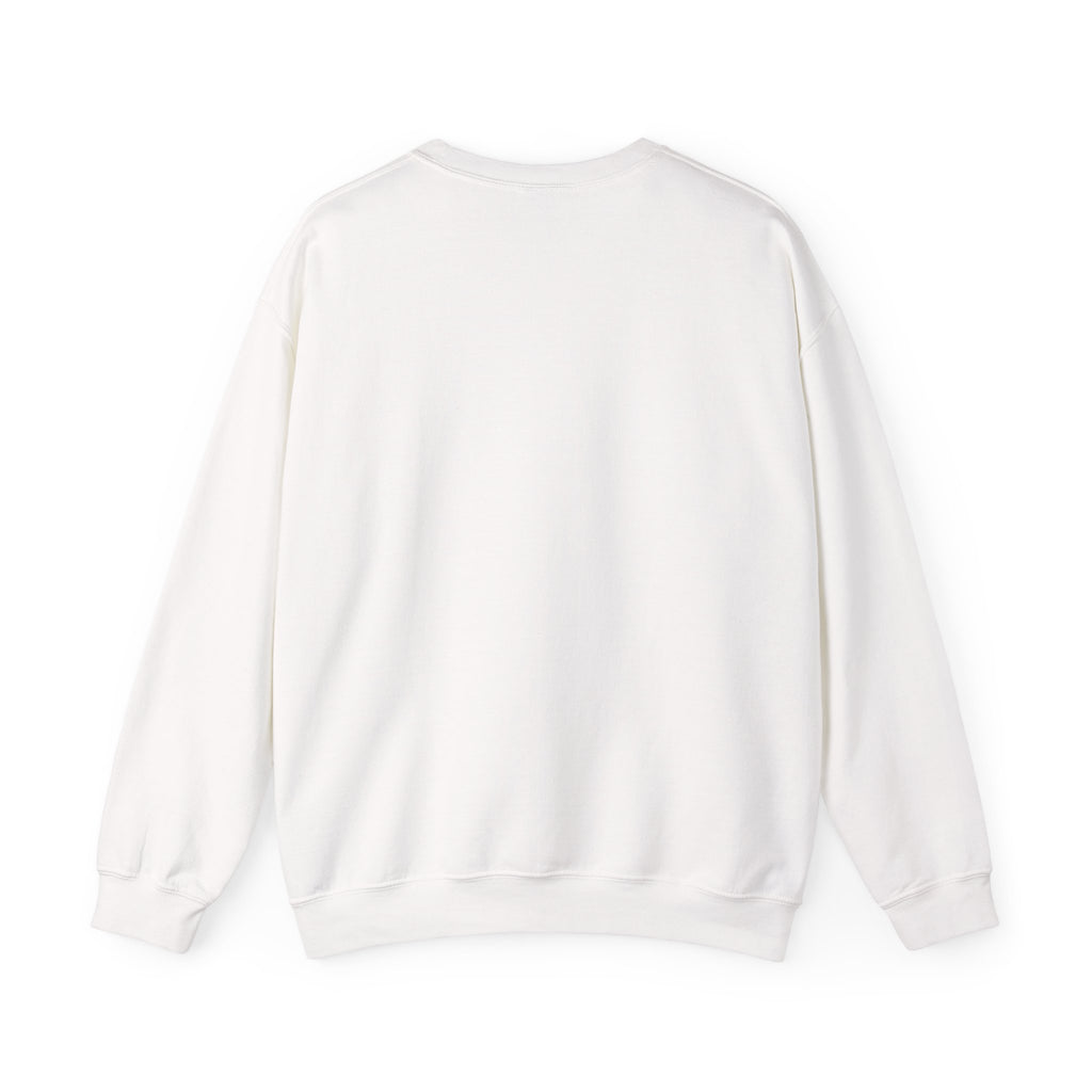 Angel & Devil Heart Crewneck Sweatshirt — Blue Metallic Heart Design