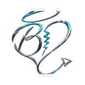 Chrome Heart-Shaped Devil Tail Kiss-Cut Sticker